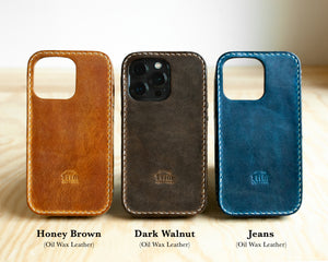 Handmade Leather iPhone Wallet Folio | Leather Case | Honey