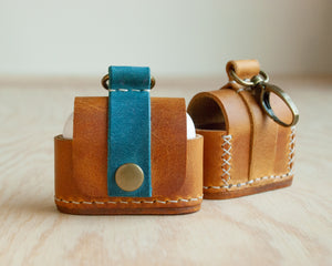 Handmade leather AirPods case by Ravenweave, for AirPods Pro and AirPods
