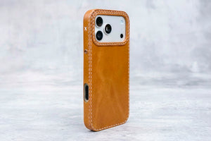 Ravenweave Honey leather iPhone case, main product shot